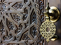 Door to a home in Houston, Texas